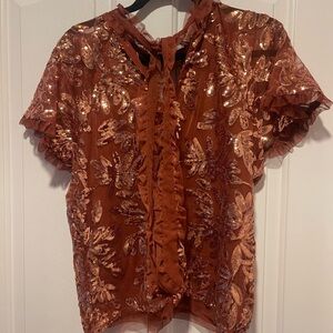 Anthropology size small statement top